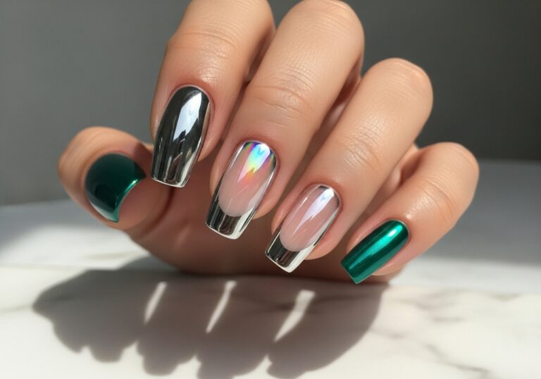 Chrome Nails 2025: The Shiny, Glazed & Holographic Trends Everyone’s Saving