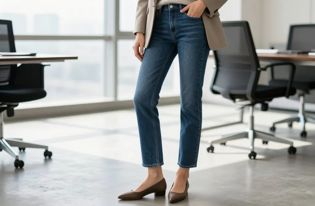 Read more about the article 21 Fall Business Casual Looks That Work with Jeans: Effortless Chic